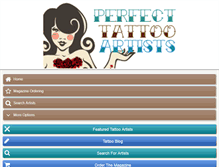 Tablet Screenshot of perfecttattooartists.com